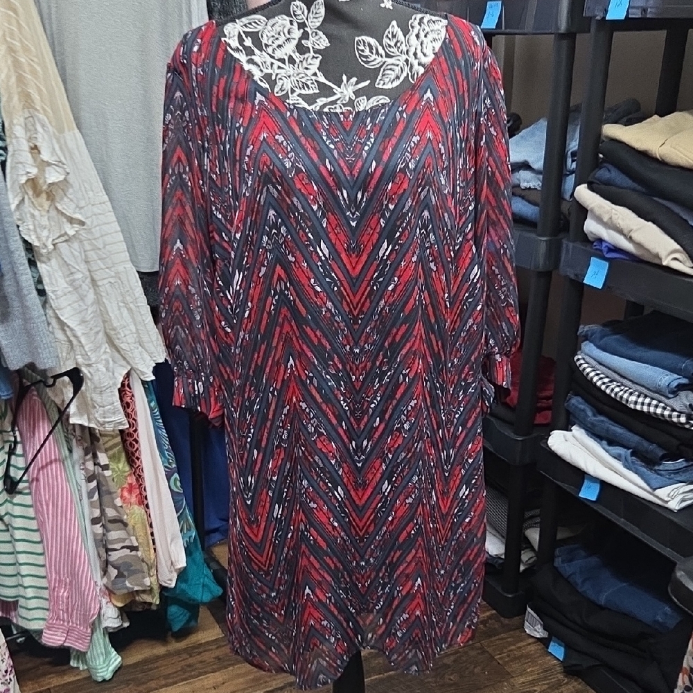 HeartSoul Plus Red and Black Dress